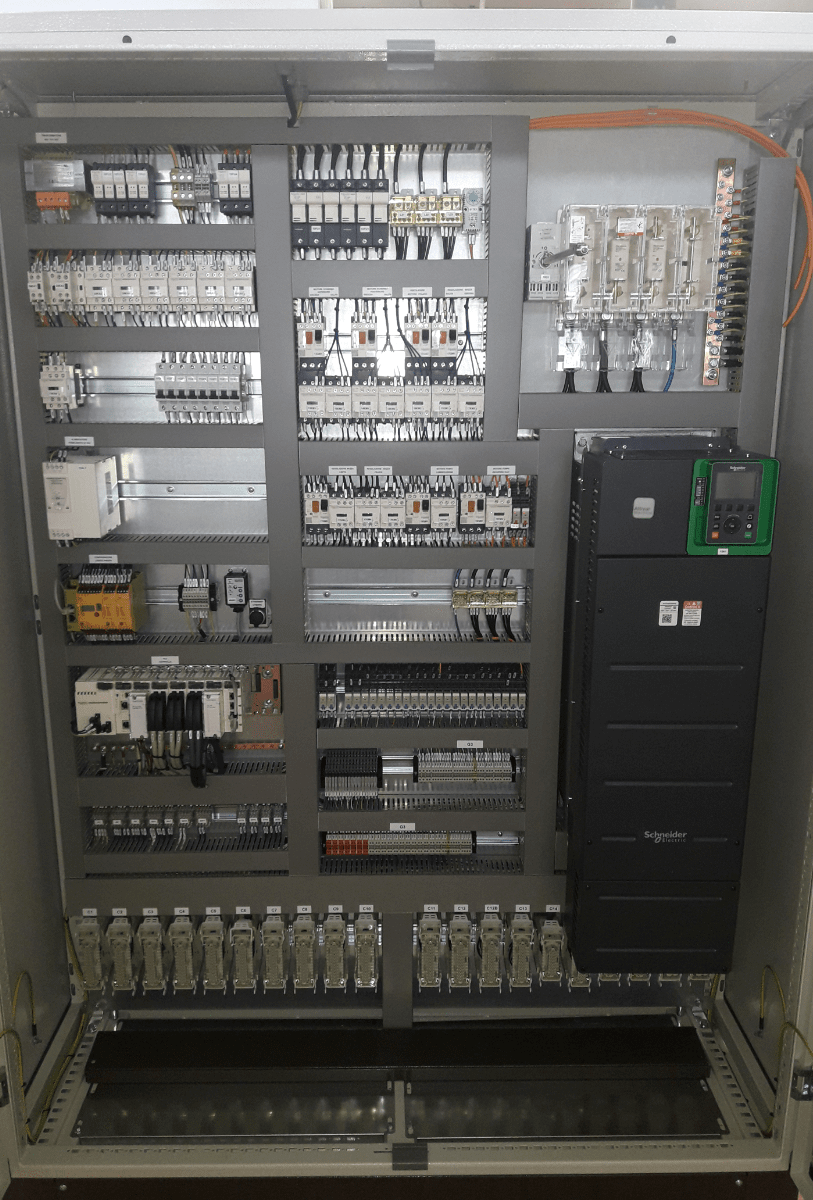 Cabinet with Schneider, PLC, Motion, electromechanical components